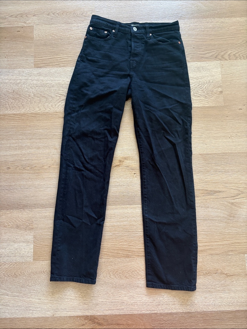 Levi's Black Straight-Leg Jeans